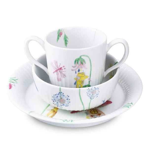 Porcelánová dětská jídelní sada 3 ks Hammershøi Kids – Kähler Design