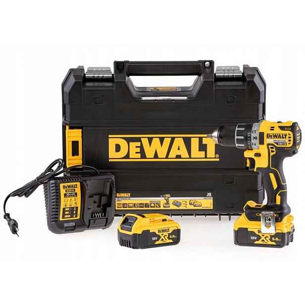 Akumulátorový Aku Vrtačka Příklep 18V 2x5,0 Ah 70Nm DeWalt DCD791P2