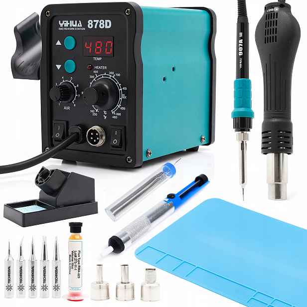 Pájecí Sada Pro Hot-air Stanici Yihua 878D 2V1
