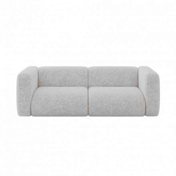 ALTDECOR MODULÁRNÍ pohovka MIRA-S1, 2místná, 228 × 89 × 70 cm, šedá, velur