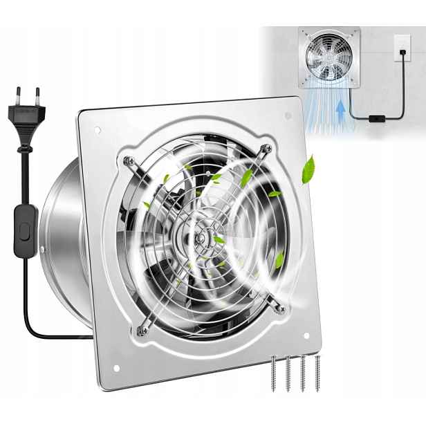 150mm Průmyslový axiální nástěnný odsávací ventilátor
