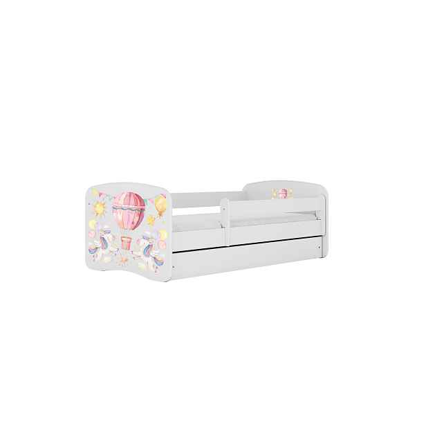 Kocot kids Dětská postel Babydreams balón bílá, varianta 70x140, se šuplíky, bez matrace