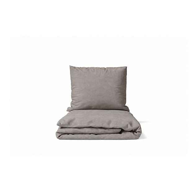 Taupe povlečení na jednolůžko z bavlny Renforcé 140x200 cm Cotton – Bonami Essentials