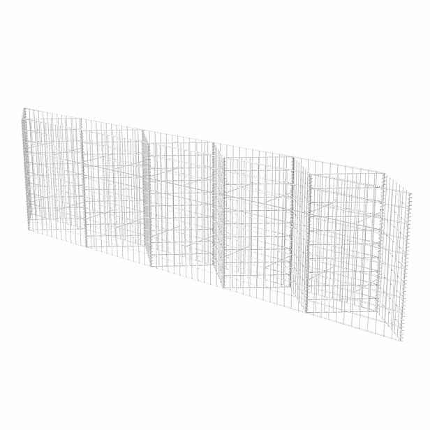 vidaXL Gabionový koš pozinkovaná ocel 300 x 30 x 100 cm