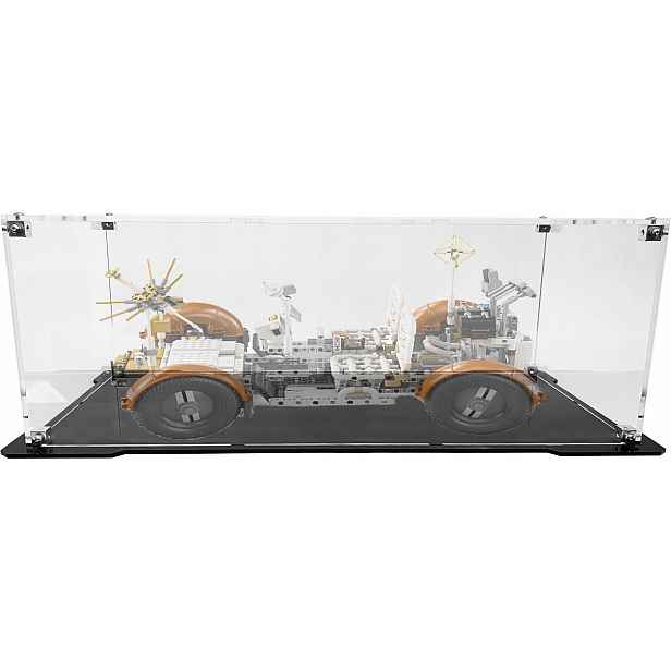 Vitrína s černou základnou pro sadu Lego 42182 Nasa Apollo vozidlo Lrv