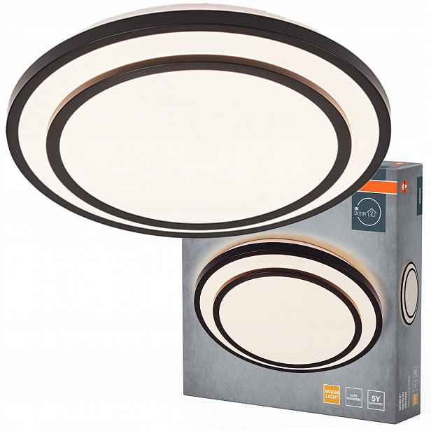 Stropní Svítidlo Led nástěnné svítidlo 24W 1450lm 3000K teplá černá Orbis Osram