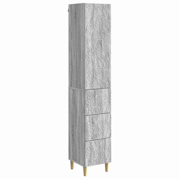 vidaXL Sada skříněk 2 ks 33 x 34,5 x 90 cm Kompozitní dřevo