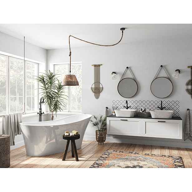 BESCO Olsen Spa  CALIMA VANCALIM170B - Volně stojící vana CALIMA bílá