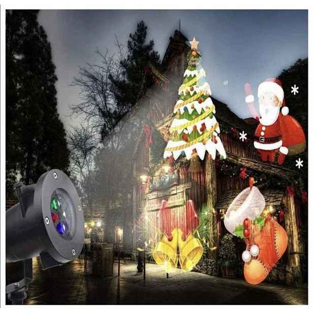 Led vánoční projektor s vánočními motivy Tedd