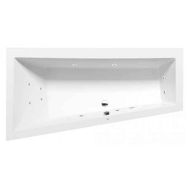 Masážní vana Polysan Andra 180x90 cm Active Hydro akrylát levá 72872.1010