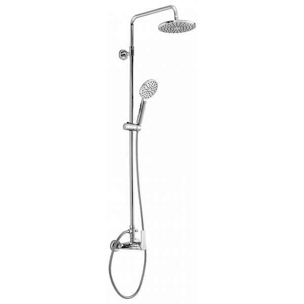Sapho Pax - Sprchový set s baterií, průměr 20 cm, 2 proudy, chrom XA139