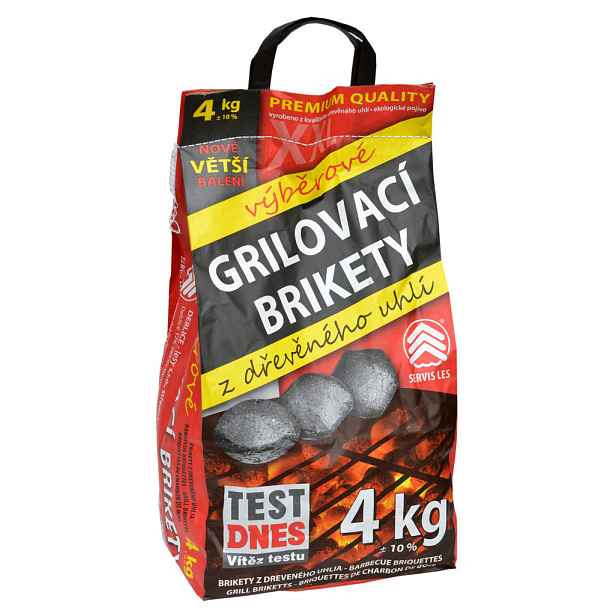 Servis Les Grilovací brikety výběrové, 4 kg