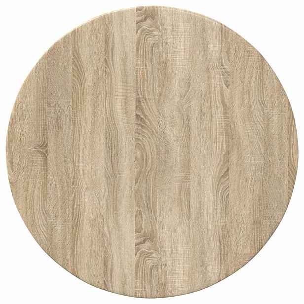 vidaXL Deska stolu Ø 60 x 1,5 cm Kulatý Kompozitní dřevo Dub sonoma