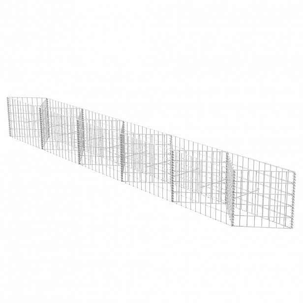 vidaXL Gabionový koš pozinkovaná ocel 300 x 30 x 50 cm