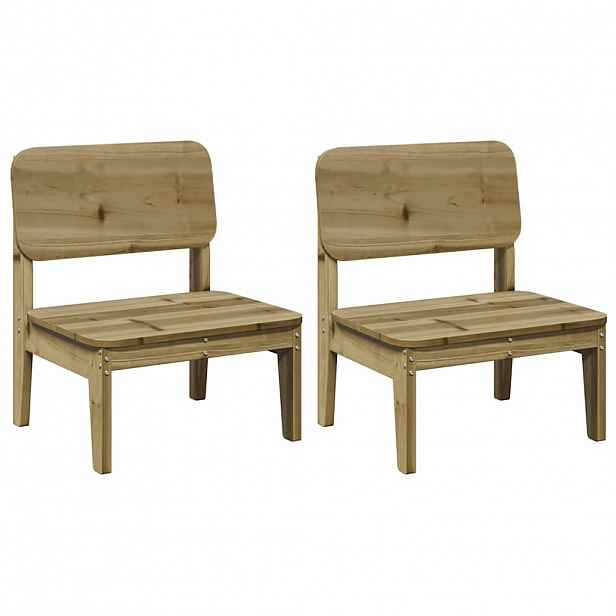 vidaXL Zahradní židle 2 ks 60x52,5x72 cm impregnované borové dřevo