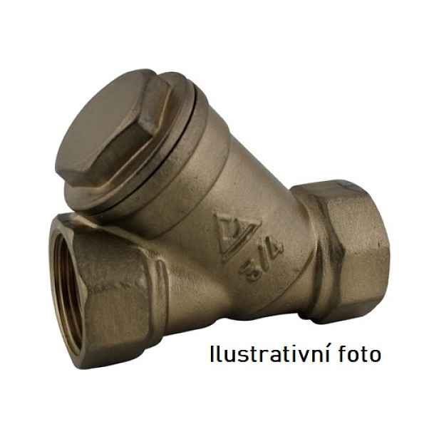 Eco produkty Mosazný šikmý filtr 2 1/2" s nerez sítkem - použití i pro pitnou vodu