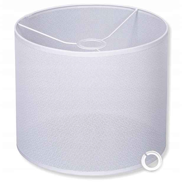 Elegantní bavlněné stínítko Bílé 30/25 cm Abažur
