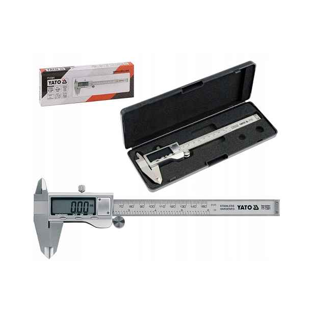 Elektronické posuvné měřítko Yato YT-7201 150 mm Vysoká Přesnost Měření