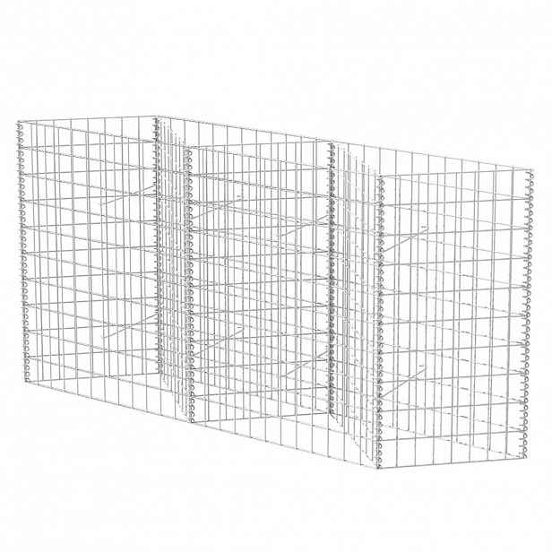 vidaXL Gabionový koš pozinkovaná ocel 120 x 30 x 100 cm