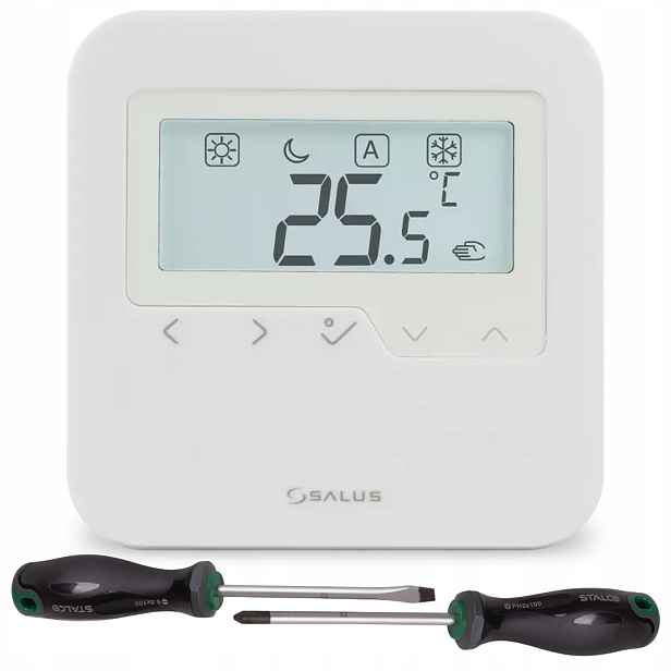 Drátový Nástěnný Denní Regulátor Teploty HTRS230 230V Salus