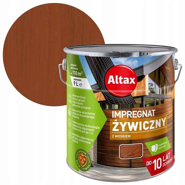 Altax Pryskyřičný Impregnat 9L Ořech