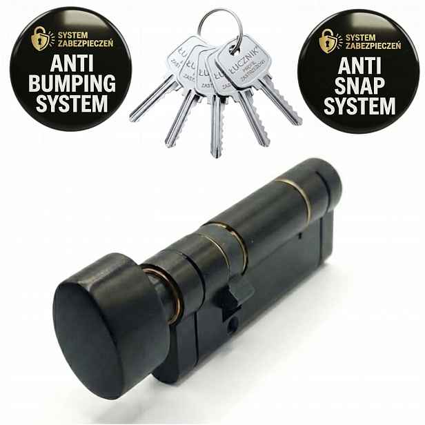 Černá vložka do zámku Knoflík typu „soft“ 3065 30x65 30 65