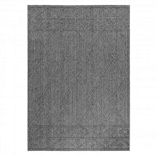 Kusový koberec Patara 4955 Grey – na ven i na doma, 140x200, šedá, chodba / předsíň, Ayyildiz
