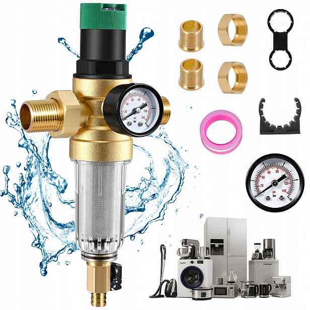 Reduktor Tlaku VODY1 Palce G3/4 S Manometrem Filtru Regulátor 0.8MPa
