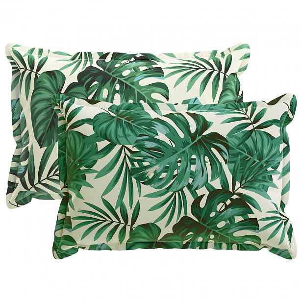 vidaXL Povlak na polštář 2 ks HOUTEN Vzor listů 50 x 70 cm Polyester