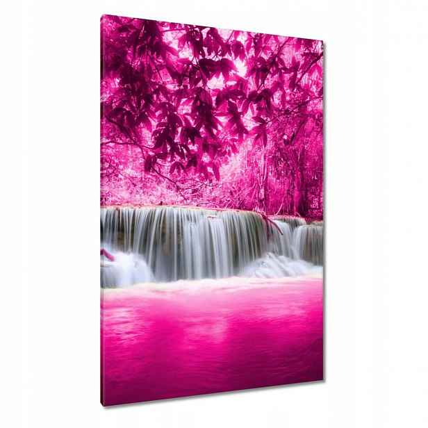 Obrazy 80x120 Růžový vodopád Krajina