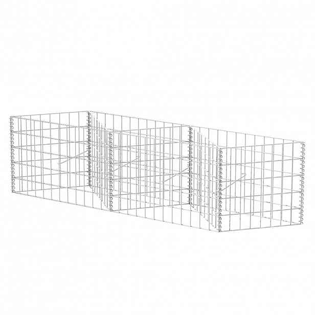 vidaXL Gabionový koš pozinkovaná ocel 120 x 30 x 50 cm