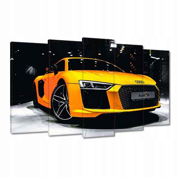 Obrazy 100x60 Žluté Audi R8