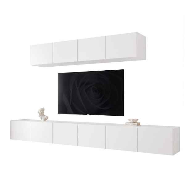Idohome ZÁVĚSNÁ obývací stěna ANGEL III s LED osvětlením