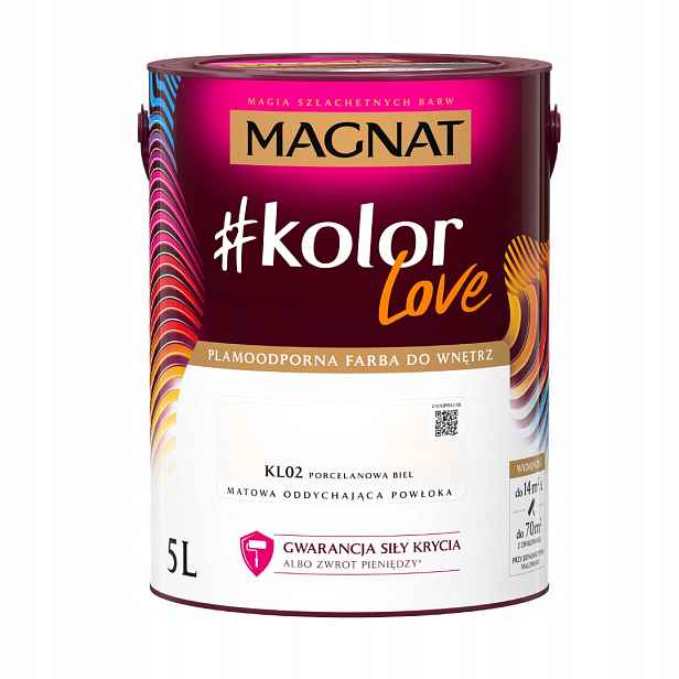 Magnat Barva #kolorlove 5L KL02 Porcelánově Bílá