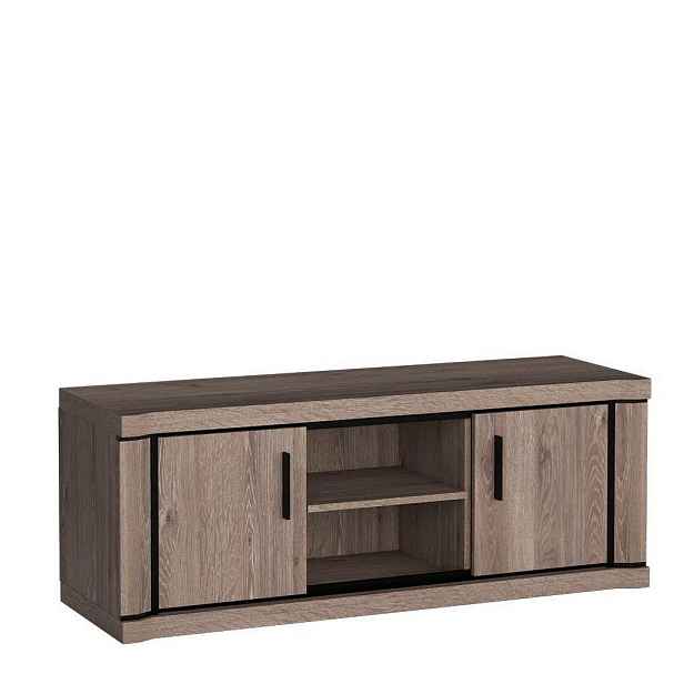 MASSENO TV STOLEK MALAGA, 137/53/45 cm, hnědý