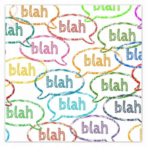 Plakáty 140x140 Blah Blah Blah Blah Blah
