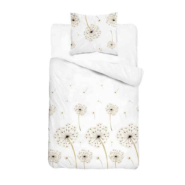 Povlečení saténové 140x200 bílé s foukačkou Home Satin