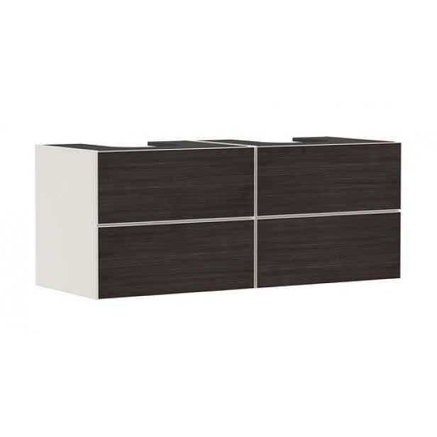 Skříňka pod umyvadlo pod desku Hansgrohe Xevolos E 137x55,5x55 cm písková matná béžová mat 54197730