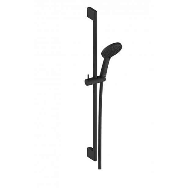 Duravit - Set sprchové hlavice, tyče a hadice, 3 proudy, matná černá UV0680002046
