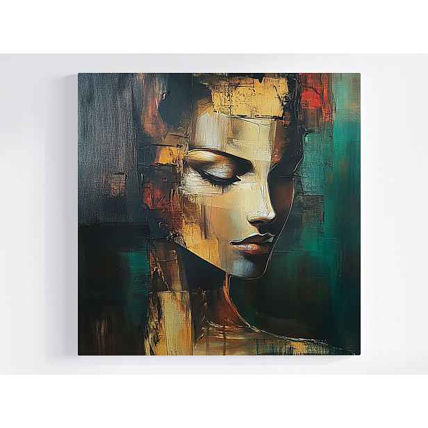 Obraz Na Plátně Plátno Postava Portrét Žena Tvář Zamyšlení 50x50