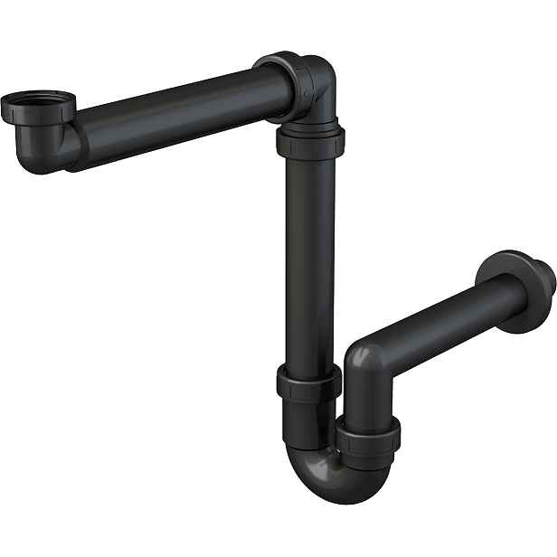 Sifon umyvadlový Alca A434-ECO DN 40 prostorově úsporný s převlečnou maticí 5/4"