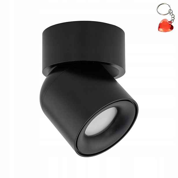Stropní reflektor černý Twist Metal Pohyblivý IP65 GU10 Tk Lighting