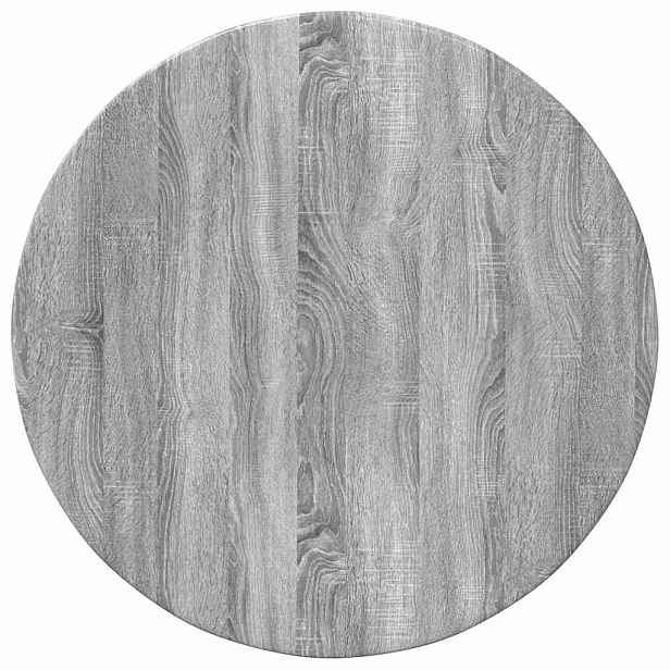 vidaXL Deska stolu Ø 60 x 1,5 cm Kulatý Kompozitní dřevo Šedý Sonoma
