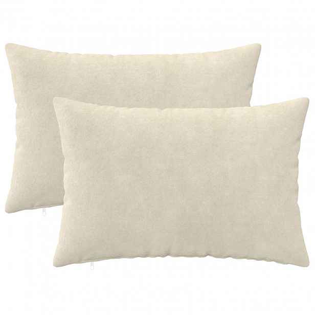 vidaXL Povlak na polštář 2 pcs HEERLEN Krémová 40 x 60 cm