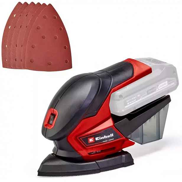 Akumulátorová víceúčelová bruska TE-OS 18/150 LI SOLO +startovací sada Power X-Change 18 V / 2,5 Ah