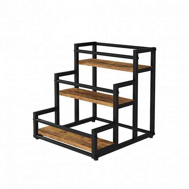 Vicco SCHODIŠŤOVÝ REGÁL Fyrk Rustikální dub 33 x 34 cm se 3 otevřenými přihrádkami