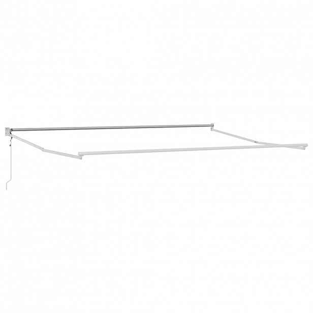 vidaXL Electric Awning Frame 5 x 3 m Bílá Hliník s práškovým nástřikem