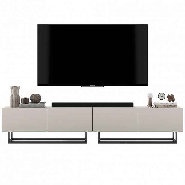 Meble Lindner SADA 2 TV stolků Enjoy Kašmír mat 240 cm s kovovým rámem