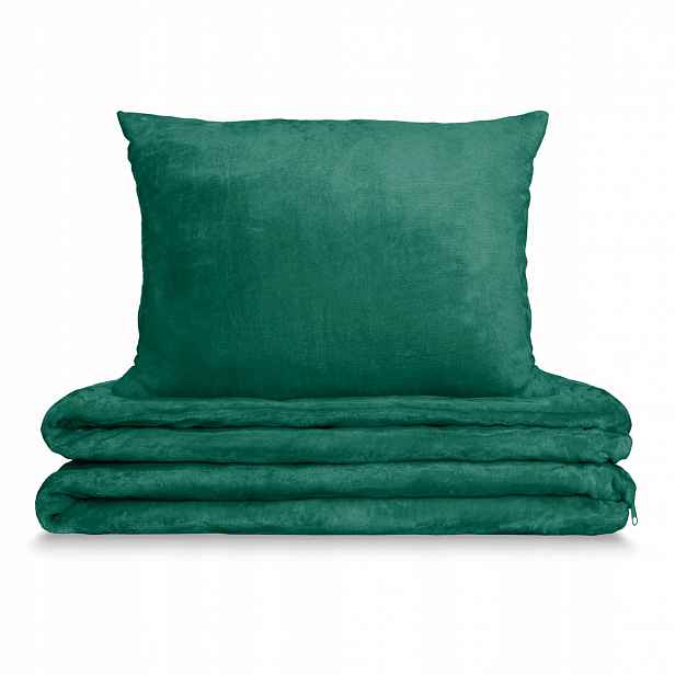 Povlečení z mikrovlákna Medvídek Cozy 160x200 zelené