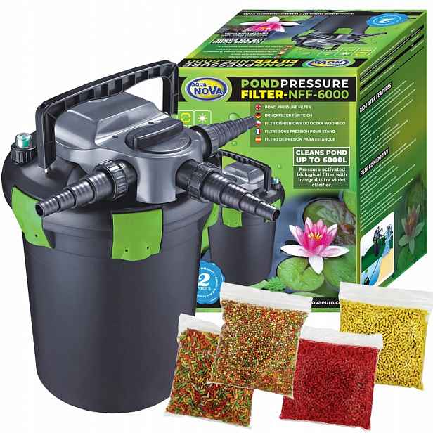 Aqua Nova NFF-6000 Uv-c tlakový filtr pro jezírko Bonus